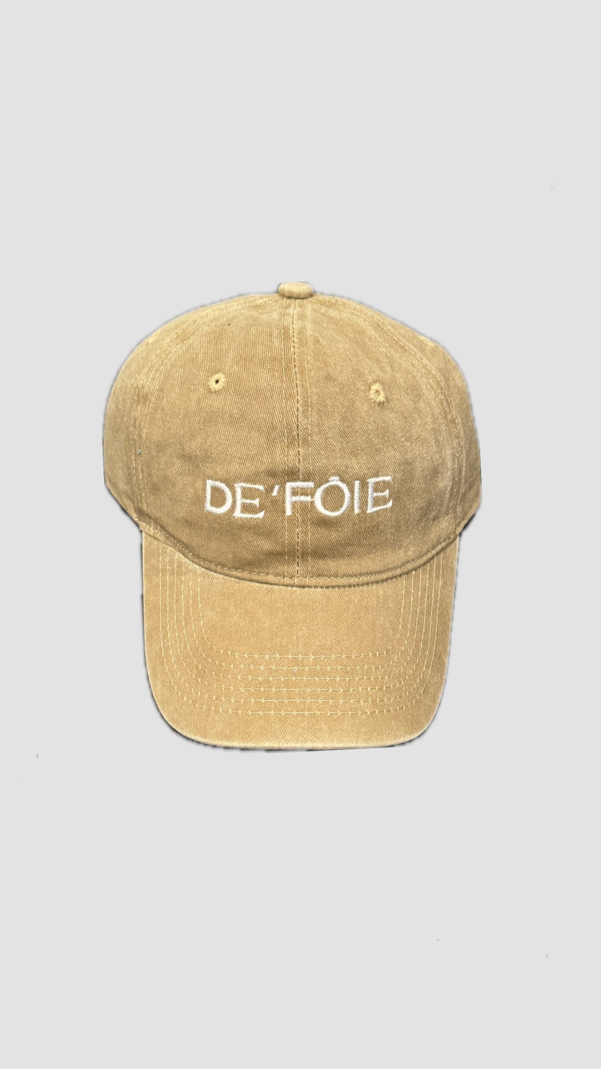 Beige Washed Hat